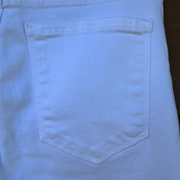 Just Black Denim White Frayed Hem Womens Jeans Size 25 Made In USA - Picture 13 of 13